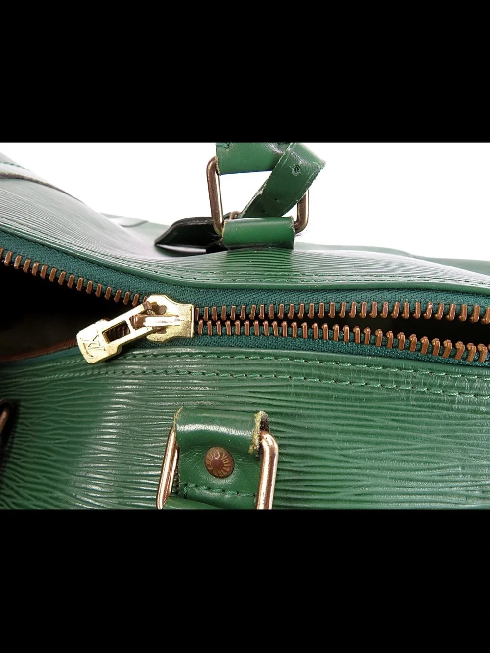Louis Vuitton Green Epi Leather Duffel Bag